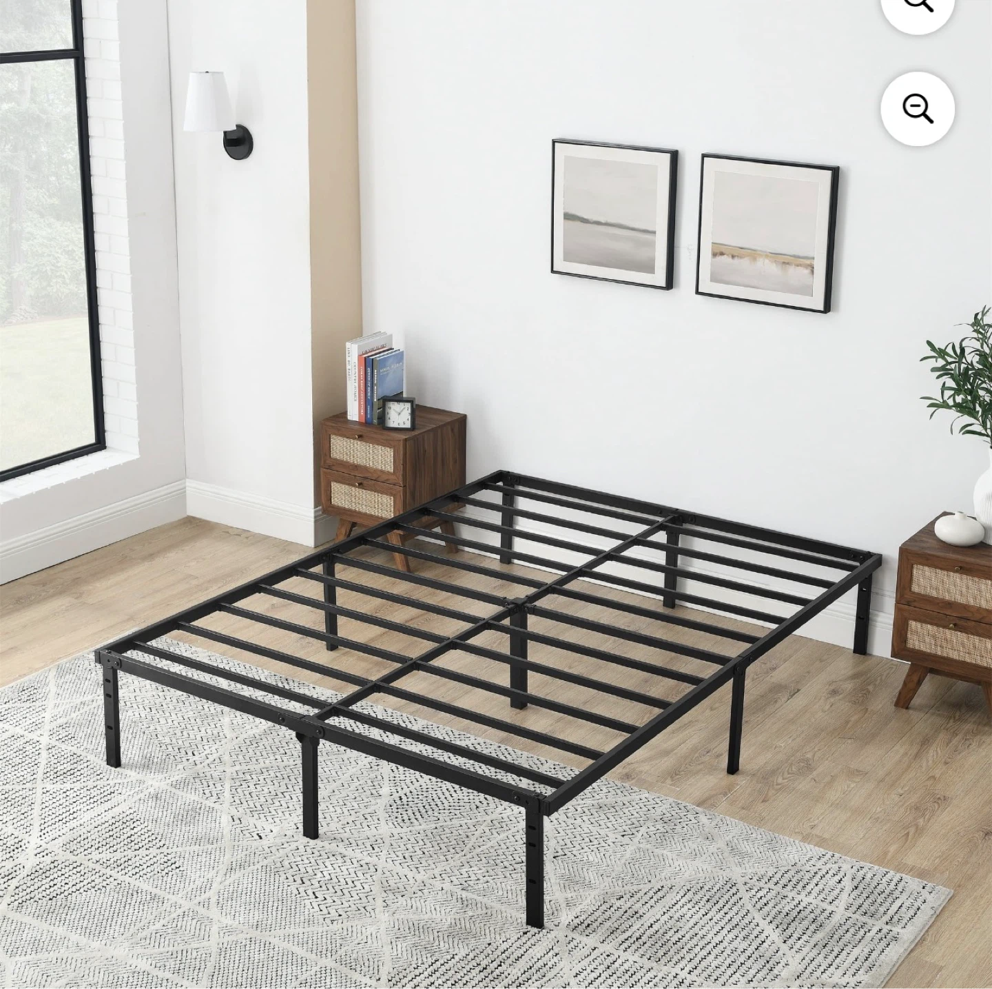 Full Slat Metal Bed Frame