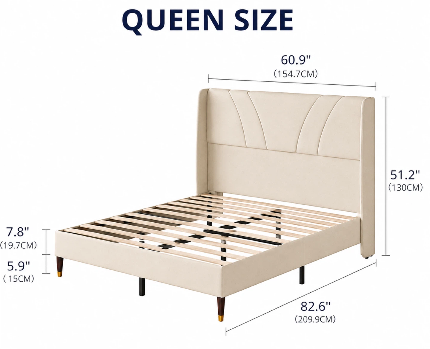 New bed frame in full / double, queen and king. - photo 5