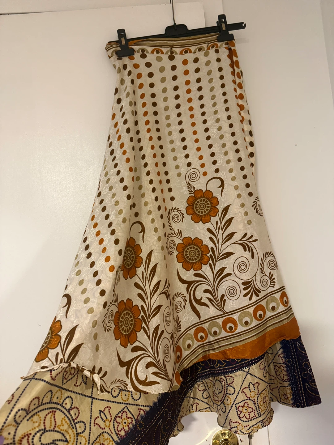 Bohemian Floral and Polka Dot Wrap Skirt - photo 5