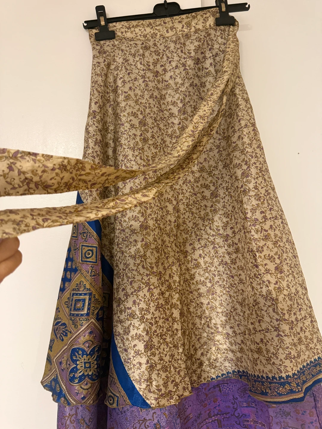 Indian Silk Wrap Skirt - photo 3