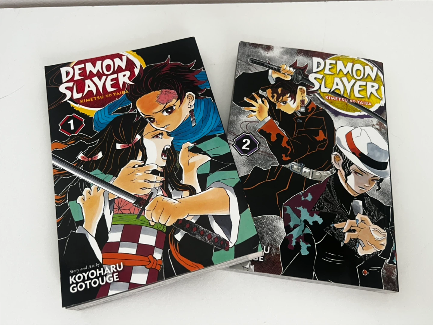 Demon Slayer: Kimetsu no Yaiba Manga Volumes 1 & 2