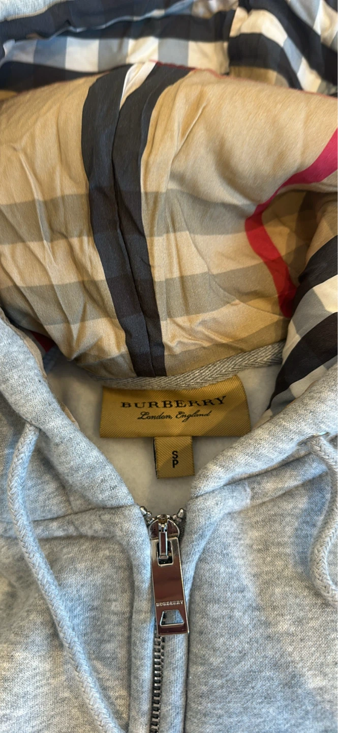 Burberry Grey Zip-Up Hoodie - photo 2