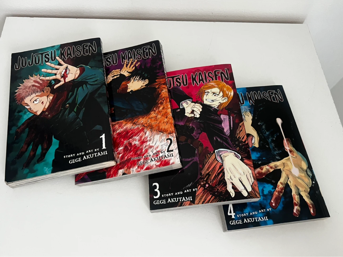 Jujutsu Kaisen Manga Volumes 1-4 by Gege Akutami