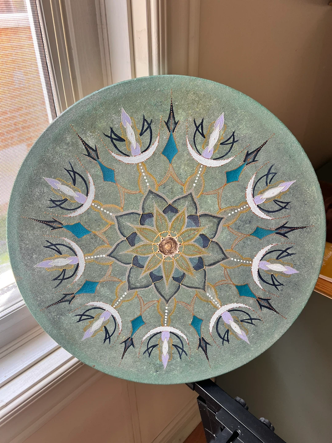 Round Mandala Art Painting