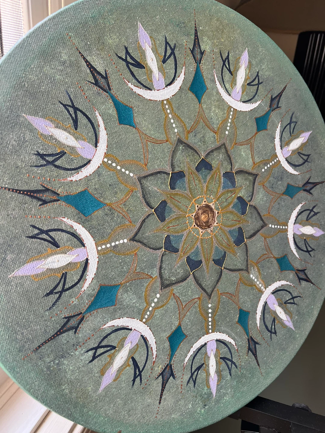 Round Mandala Art Painting - photo 4