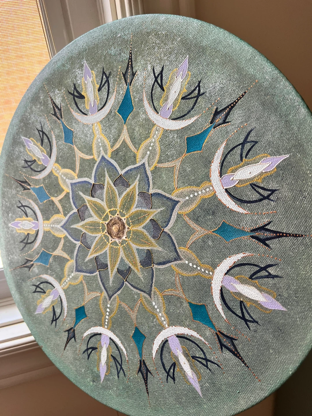 Round Mandala Art Painting - photo 2