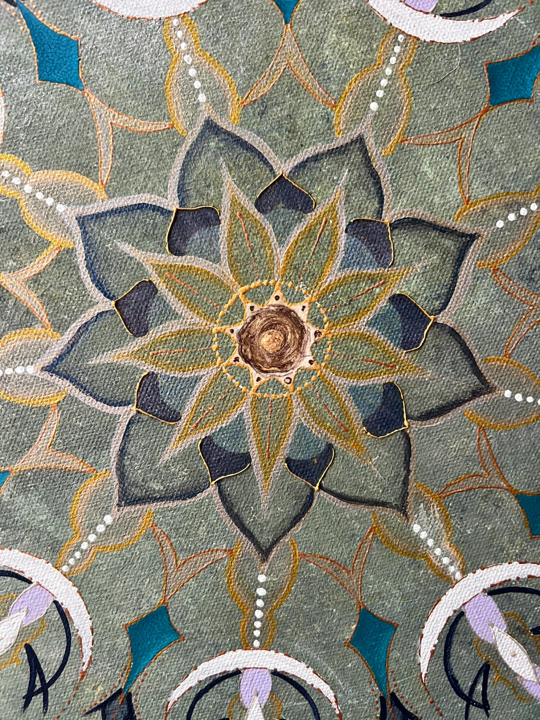 Round Mandala Art Painting - photo 3