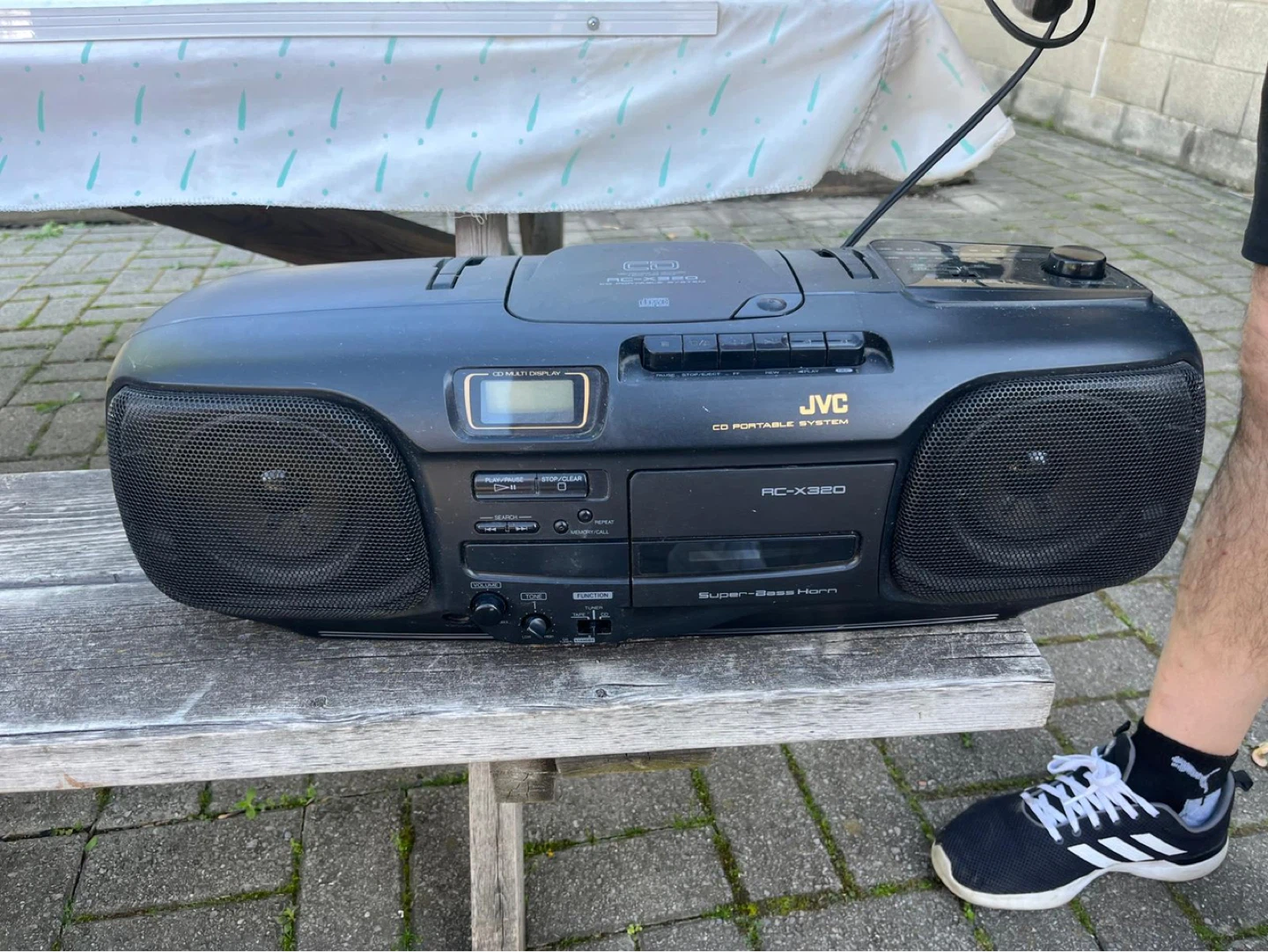 Vintage JVC RC-X320 CD/Cassette Boombox – Excellent Condition