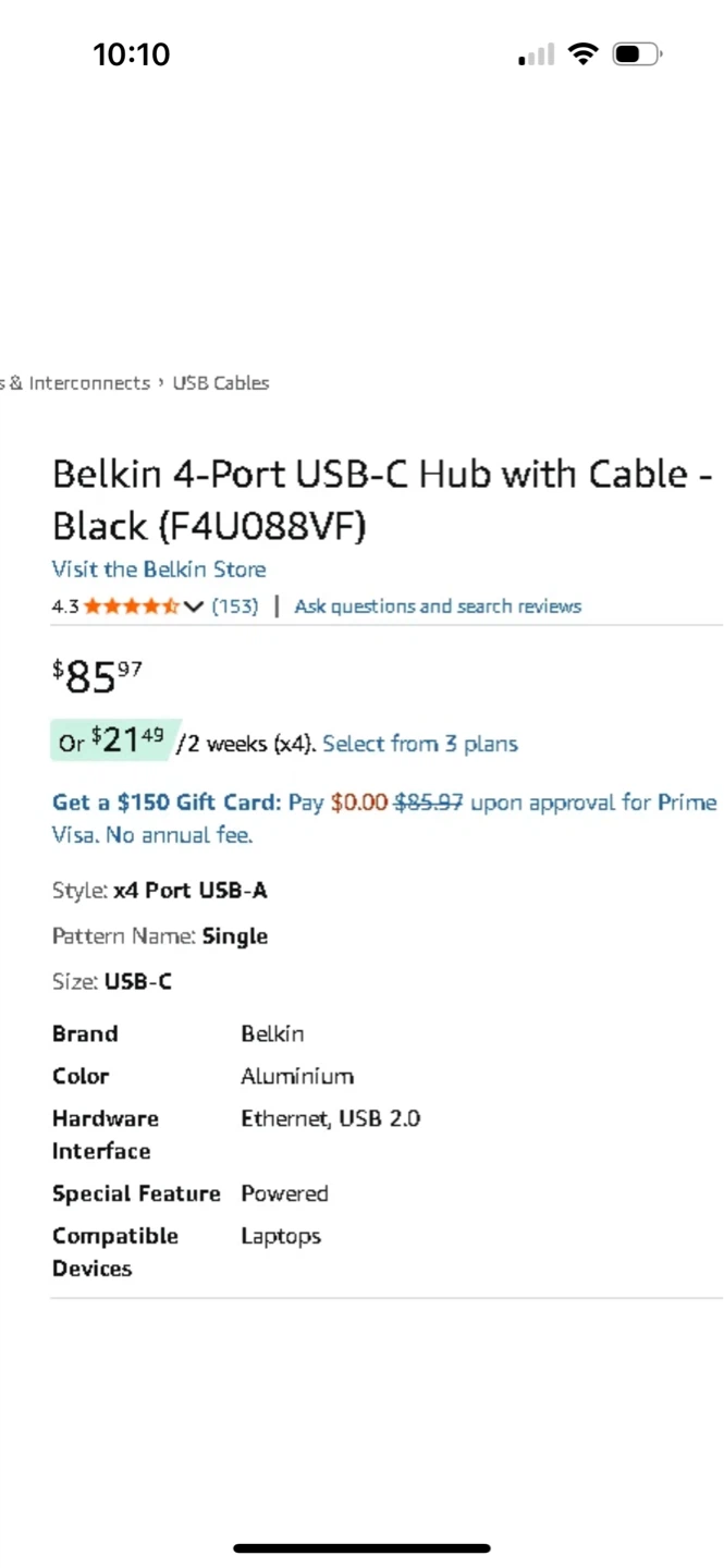 Belkin 4-Port USB-C Hub - photo 3