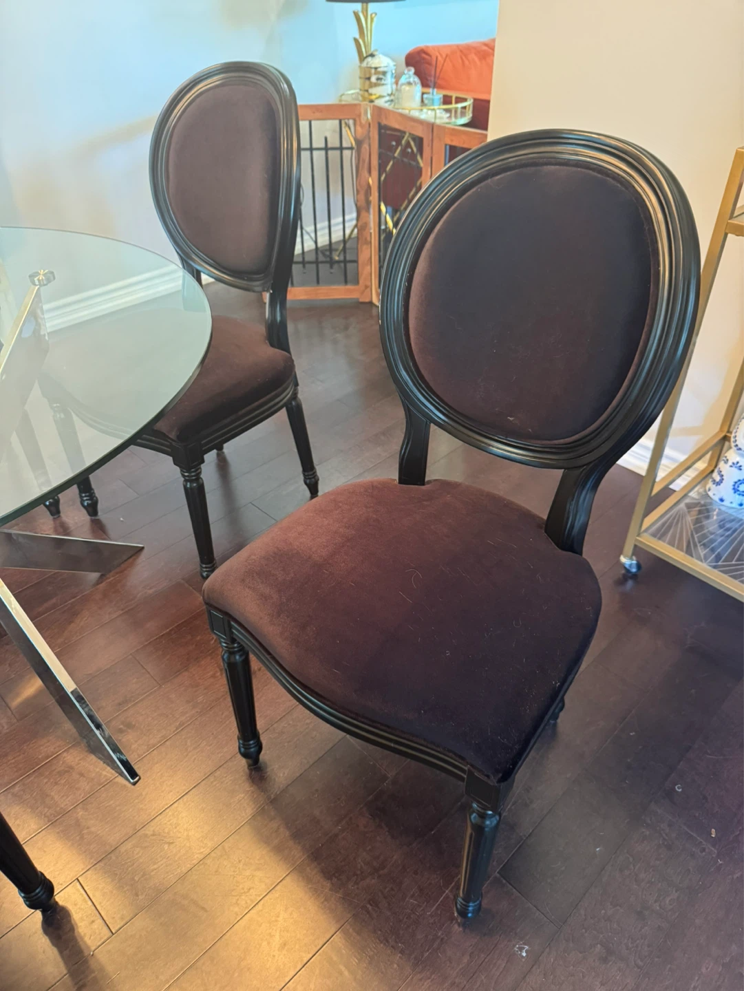 Glass Top Dining Table with 5 Chairs - photo 2