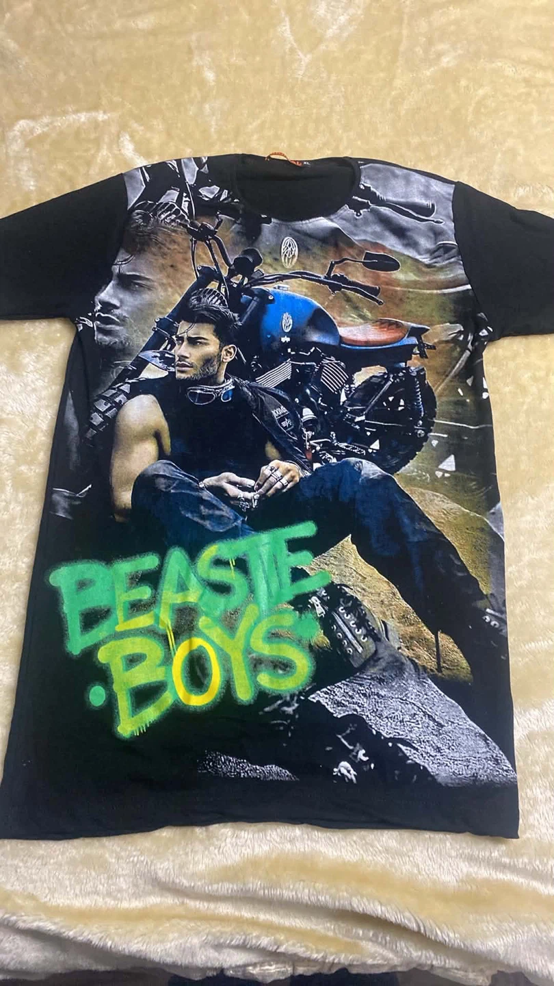 Beastie Boys Cinematic Motorcycle Graphic Tee - Black