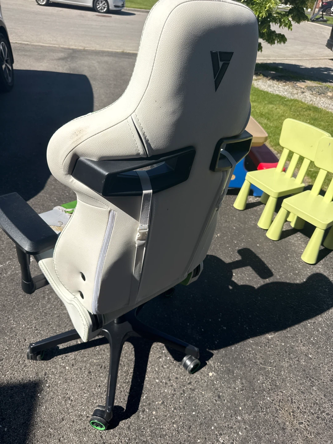 Vertagear Gaming Chair - Green and White - photo 3