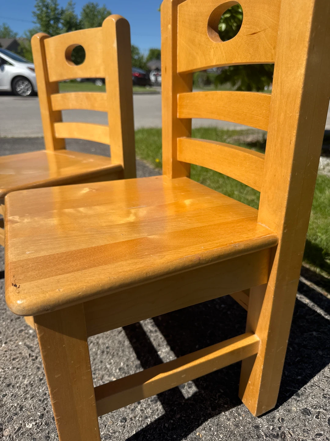 Wooden Kids Chairs (Set of 2) - photo 2