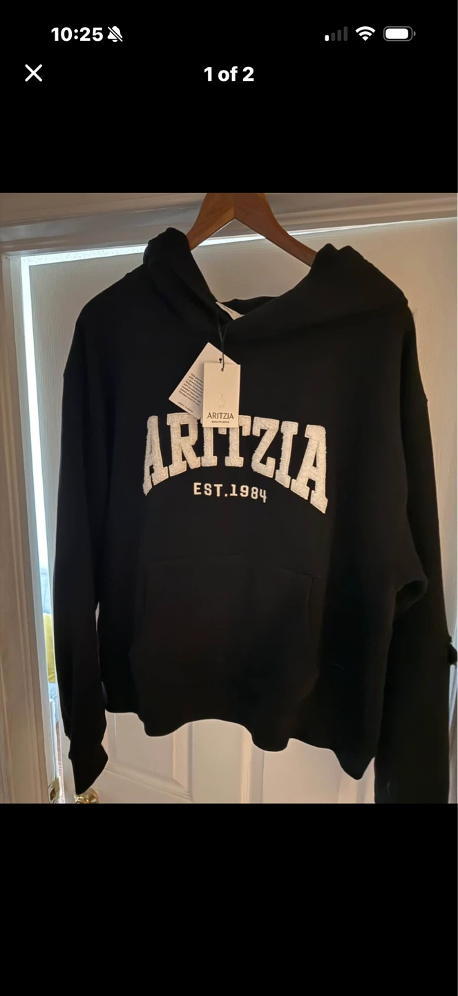ARITZIA Black Hoodie Est. 1984 size XL brand new with tags