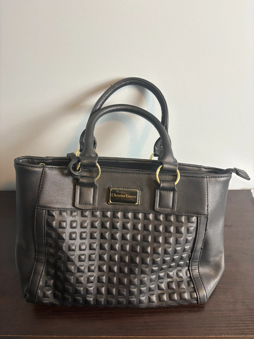 Christian Lacroix Black Tote Bag