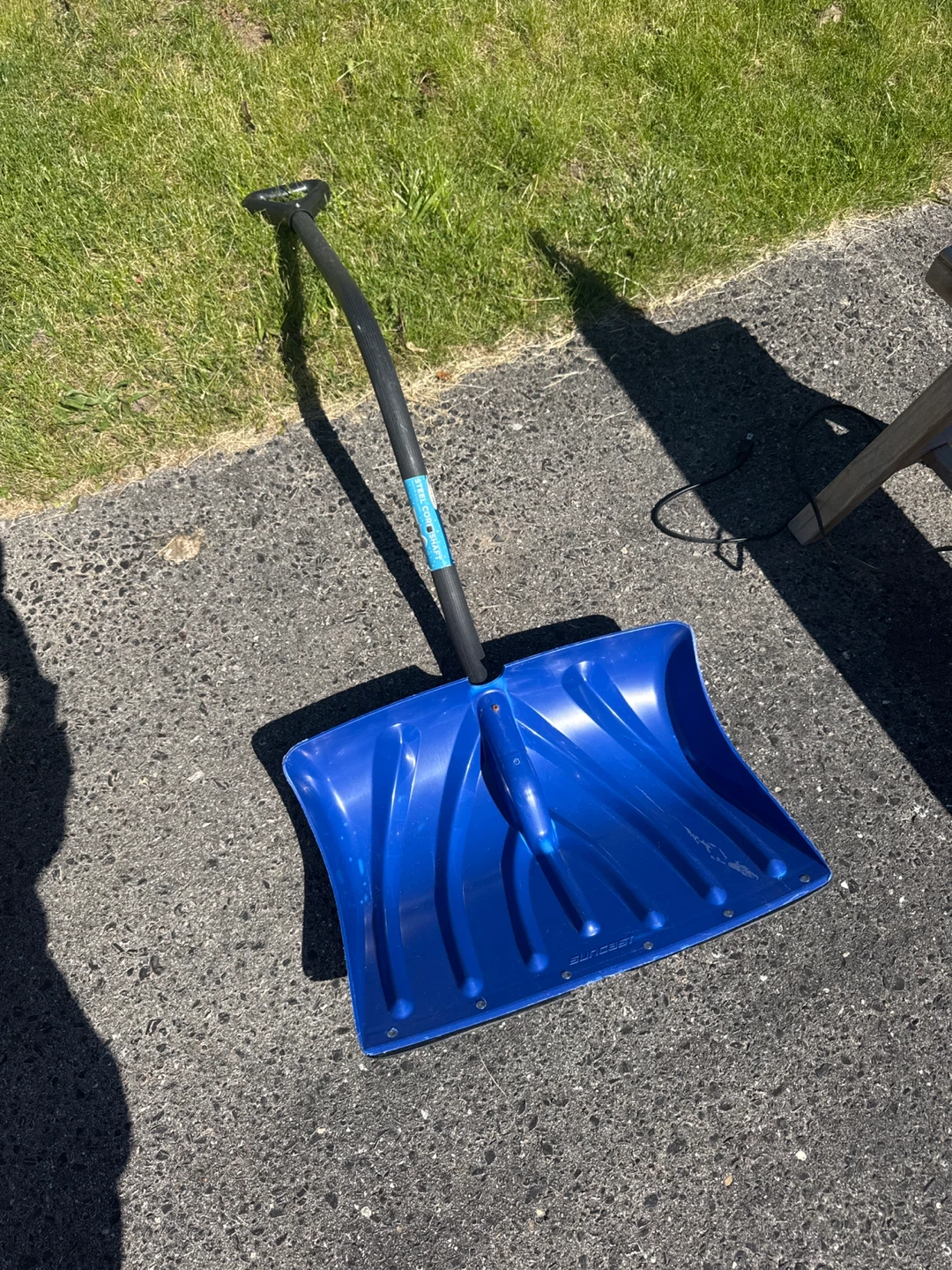 Blue Snow Shovel