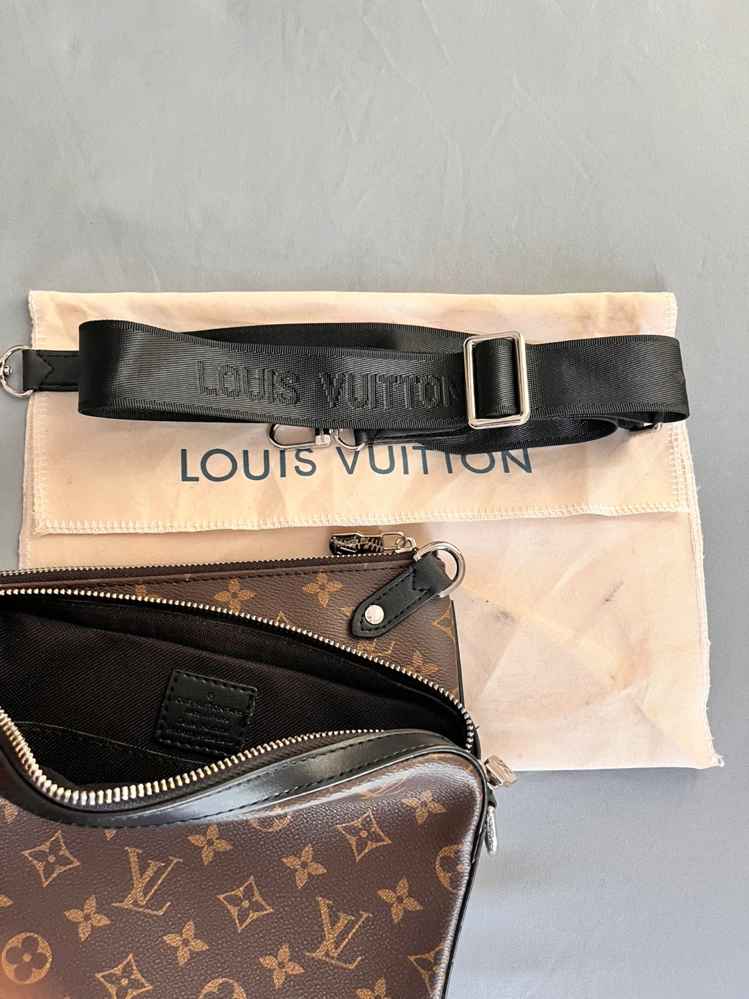 Louis Vuitton Monogram Pouch Set with Strap - photo 3