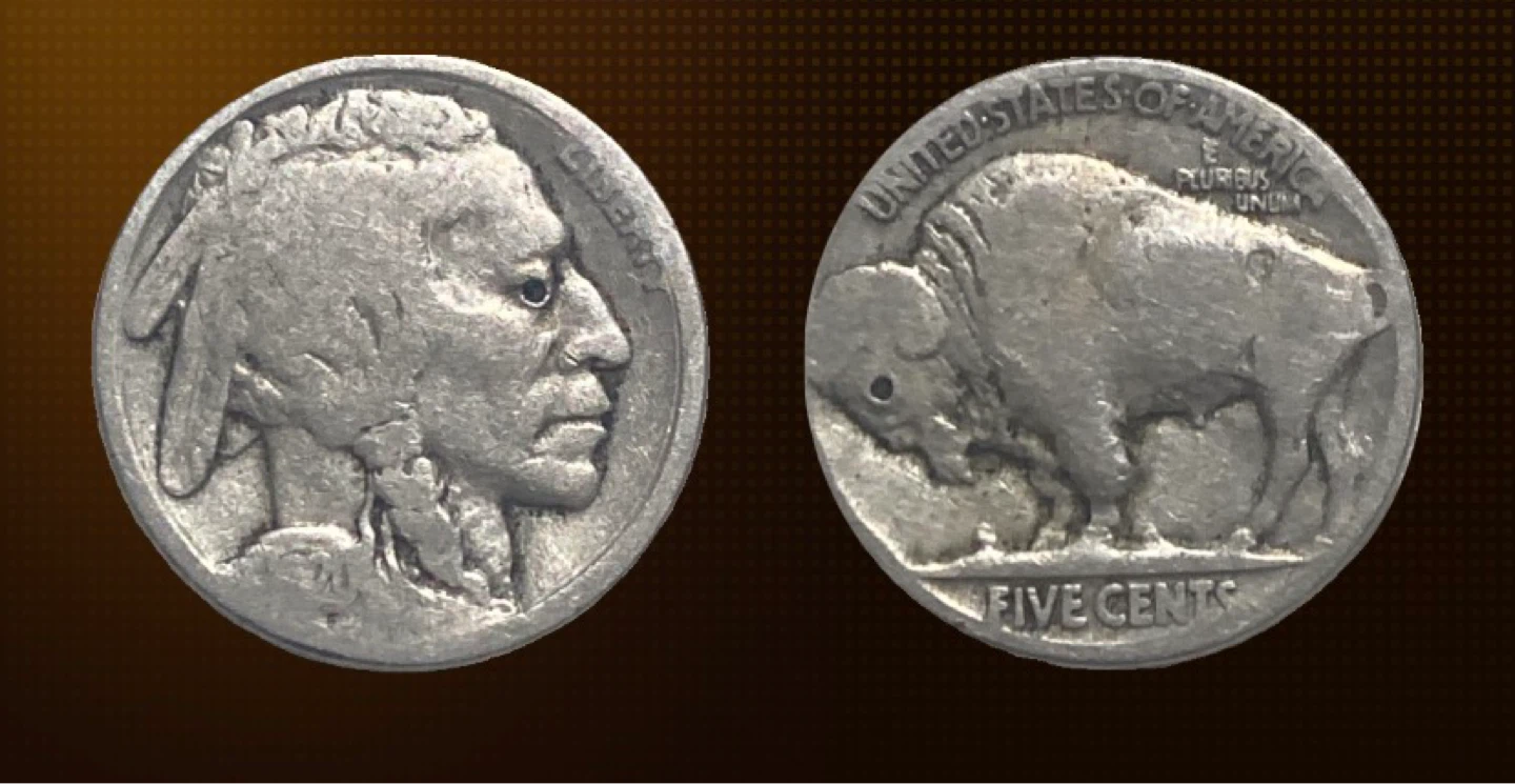 Buffalo Nickel Five Cents Coin 1920