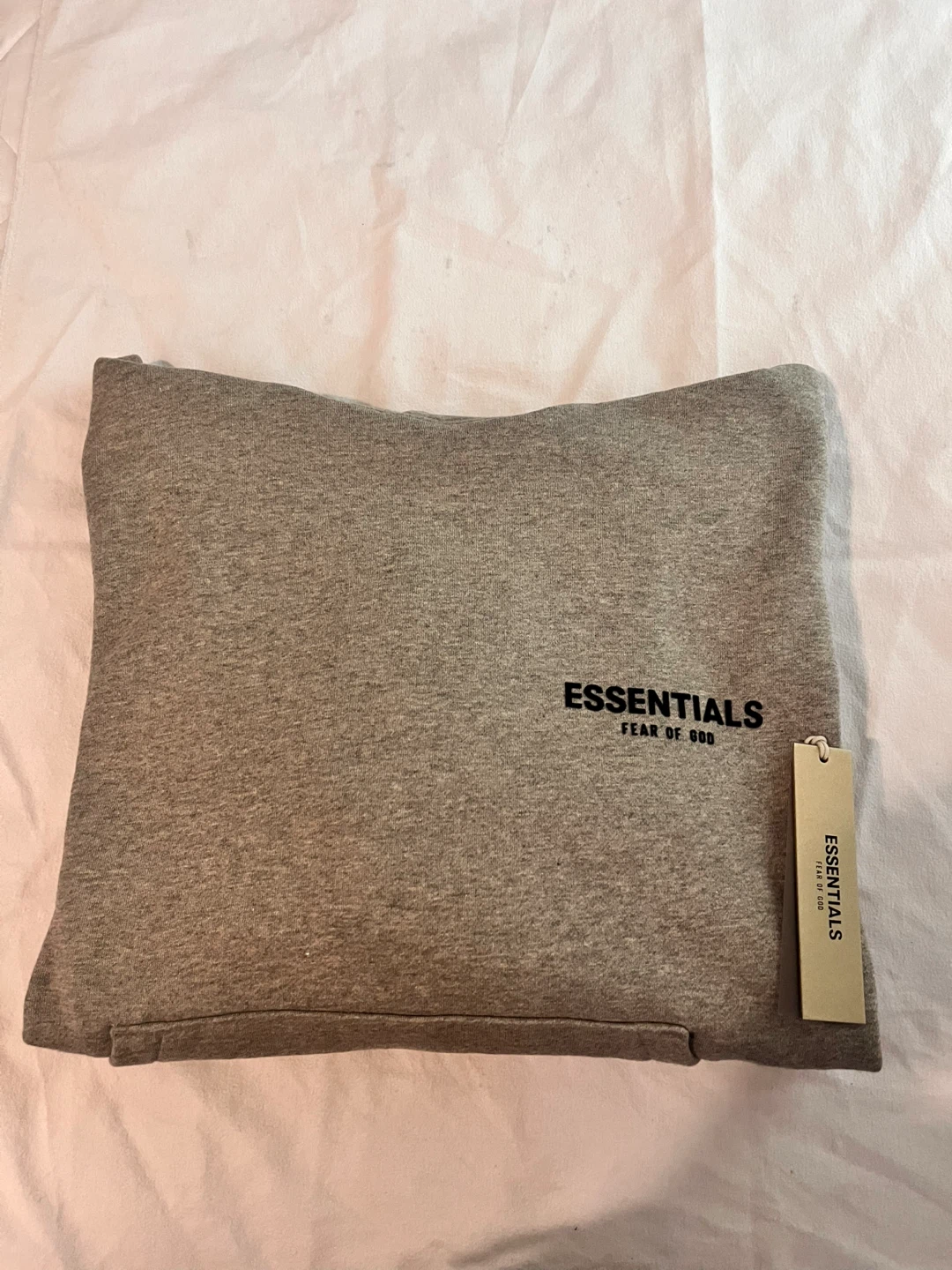 ESSENTIALS Fear of God Hoodie- Dark Oat