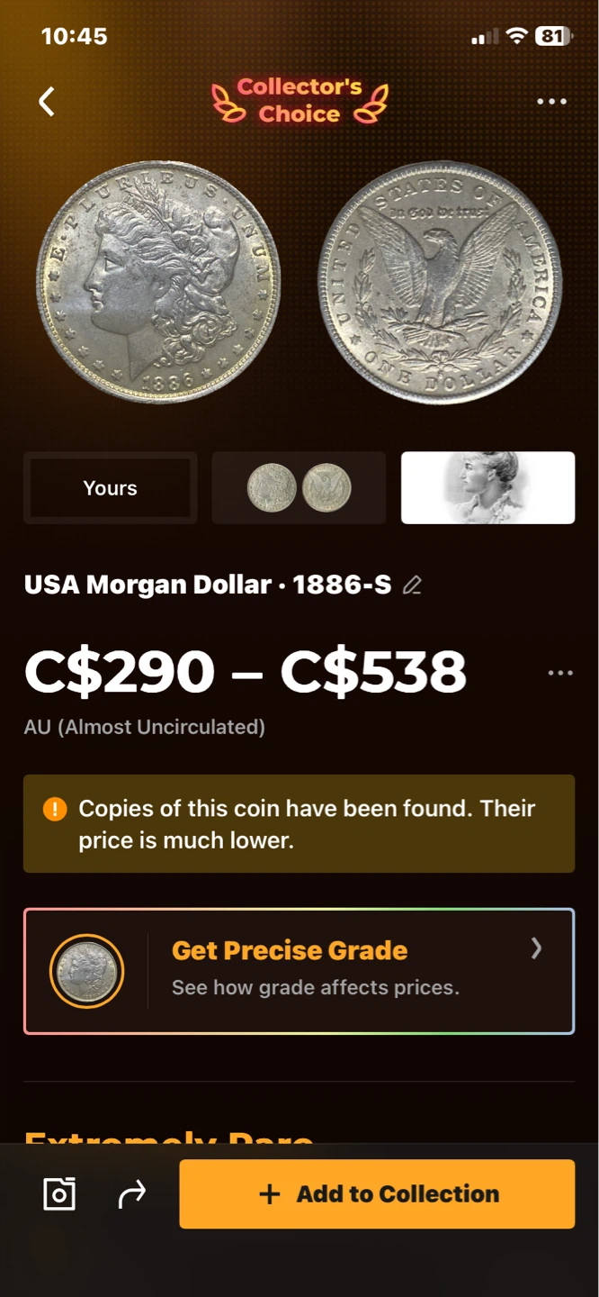 USA Morgan Dollar Coin - 1886-S - photo 2