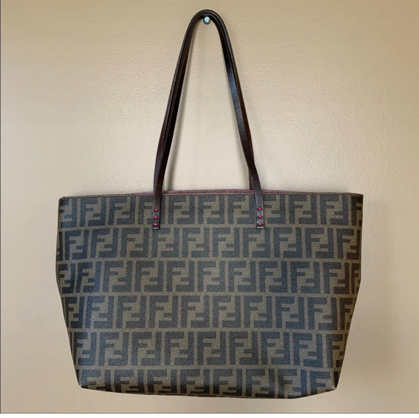 Fendi Zucca Monogram Tote Bag