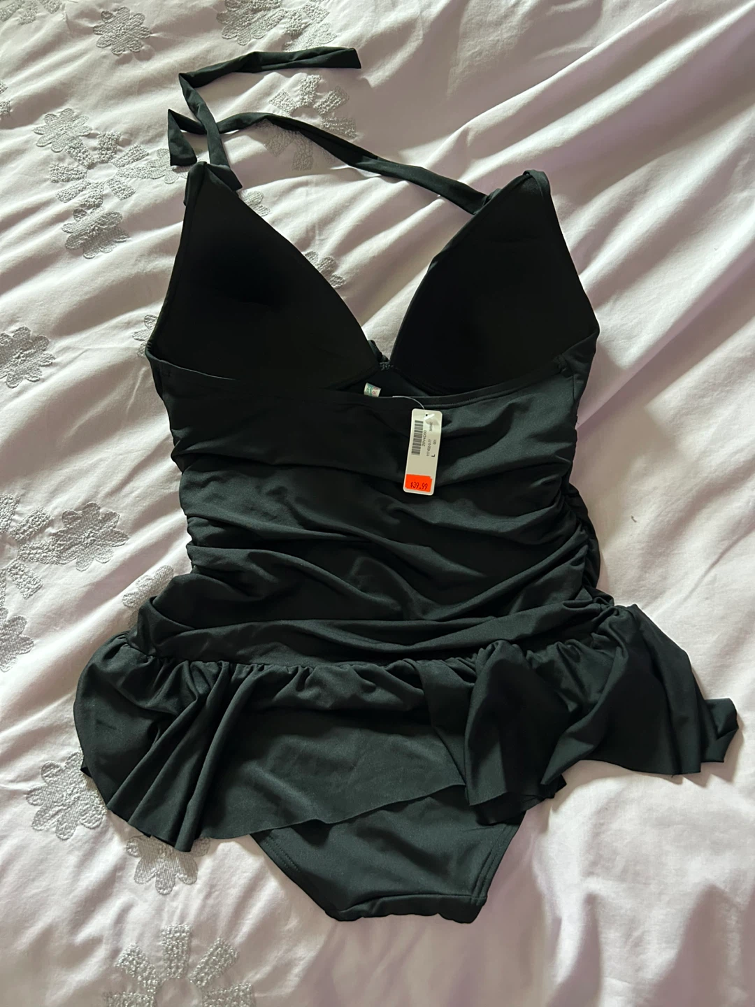 La Vie en Rose Aqua Black Ruffle Swimsuit - photo 2