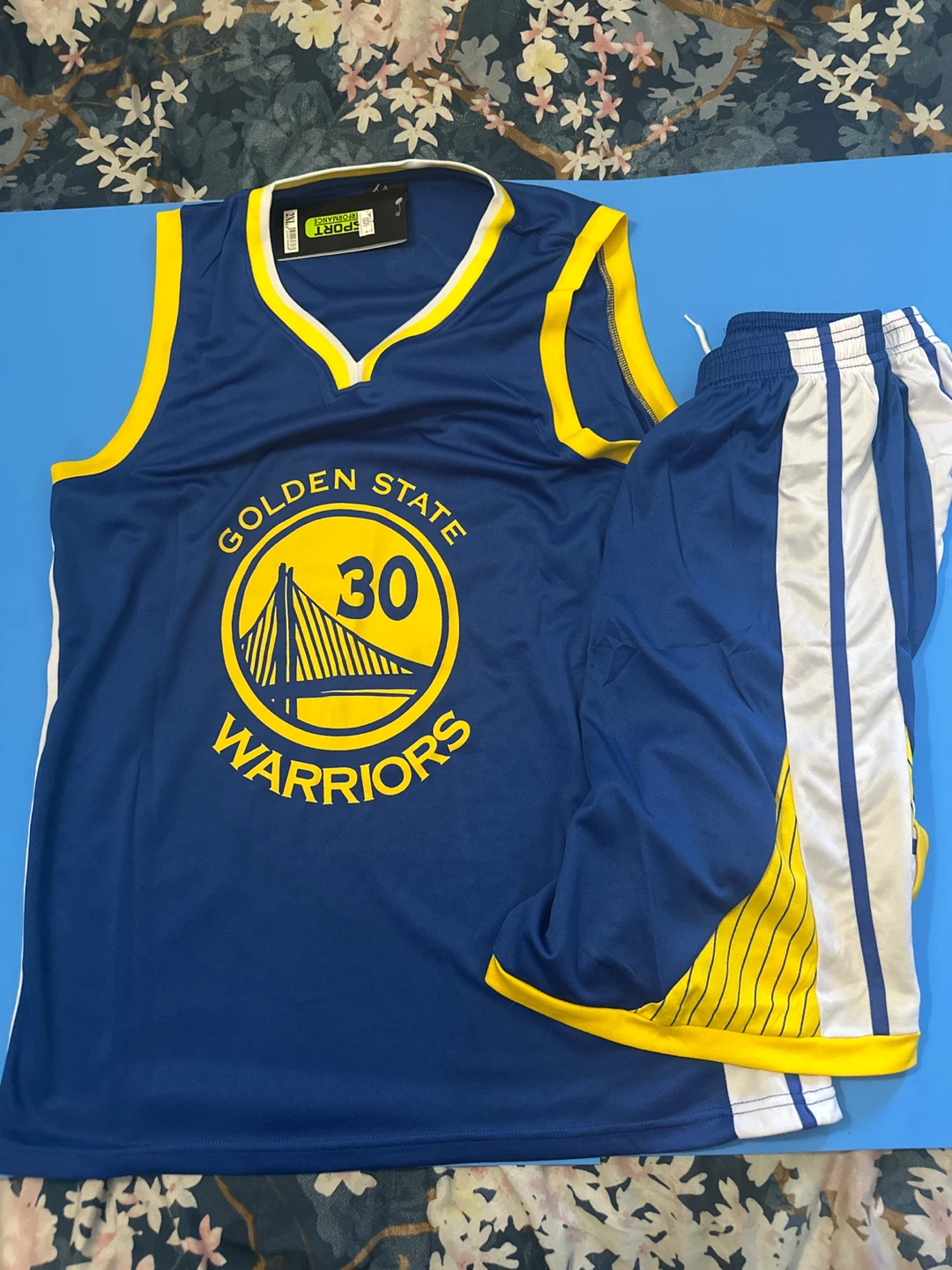 Golden State Warriors Curry #30 Basketball Jersey and Shorts Set