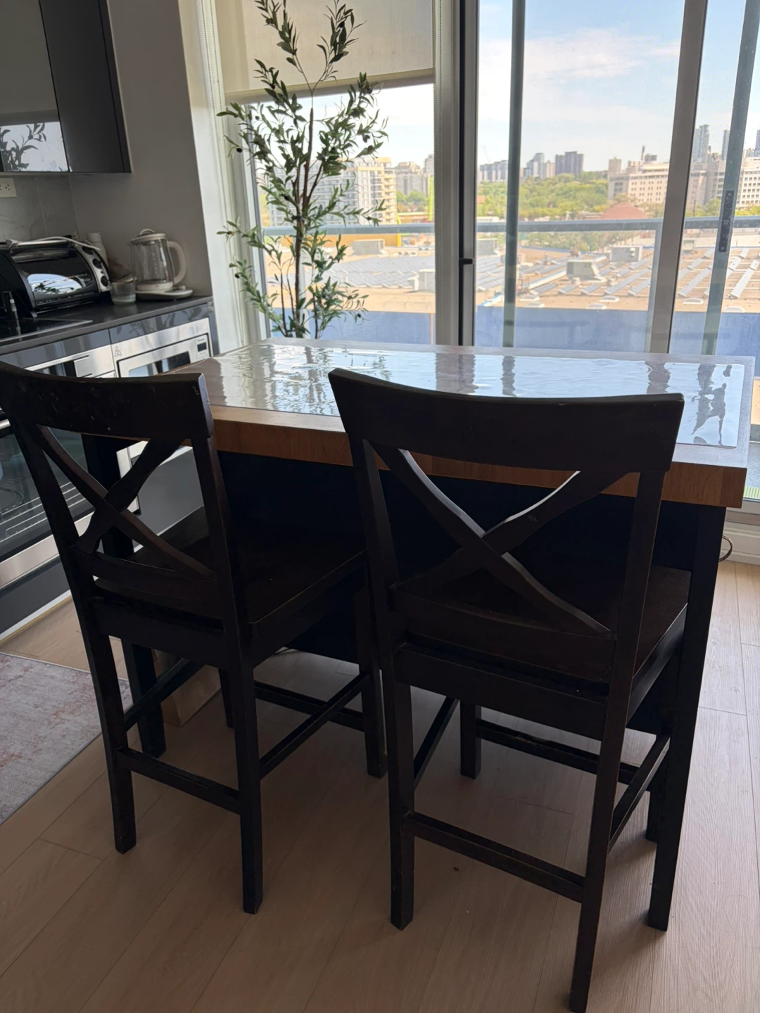 IKEA Kitchen Island with 2 Stools - photo 2
