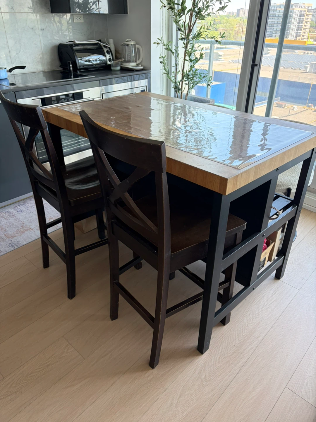 IKEA Kitchen Island with 2 Stools - photo 4