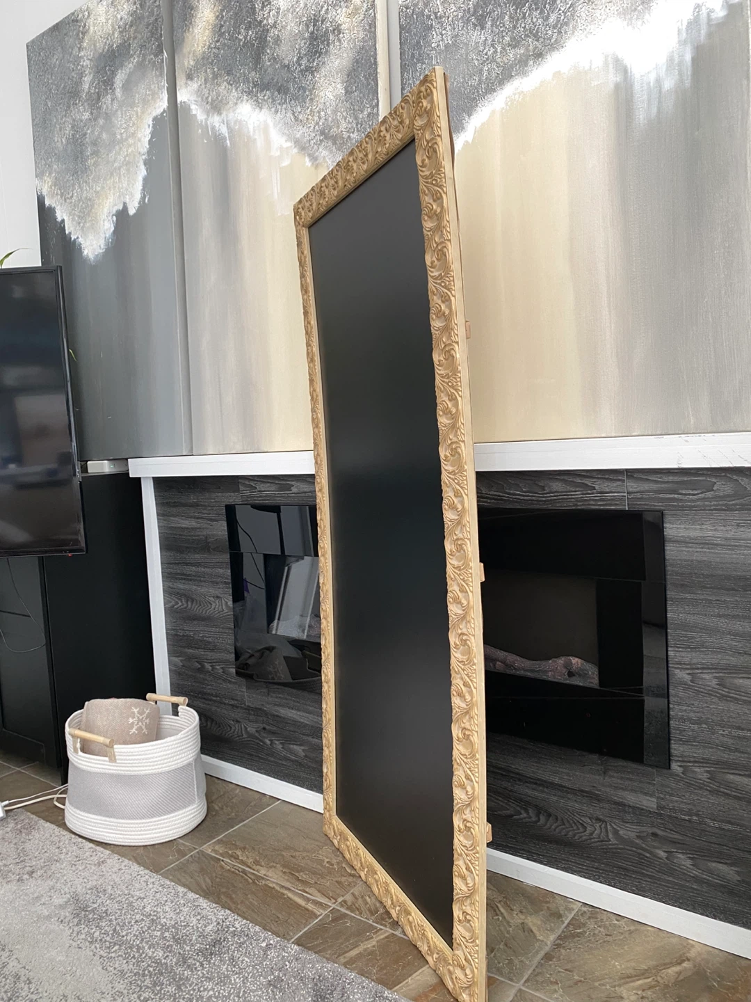 $30 Today only! Large Ornate Framed Chalkboard paid $169 - photo 5