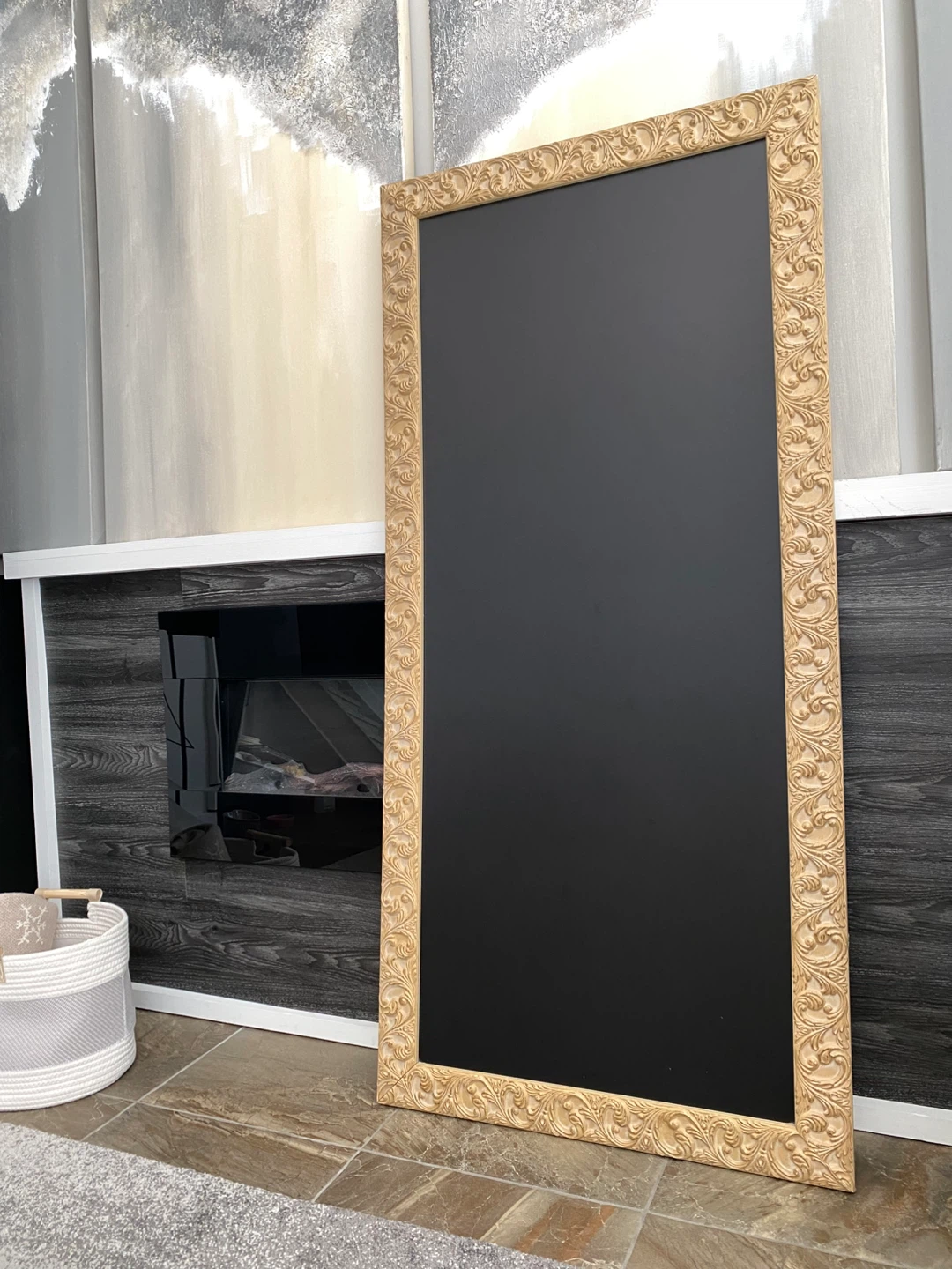 $30 Today only! Large Ornate Framed Chalkboard paid $169