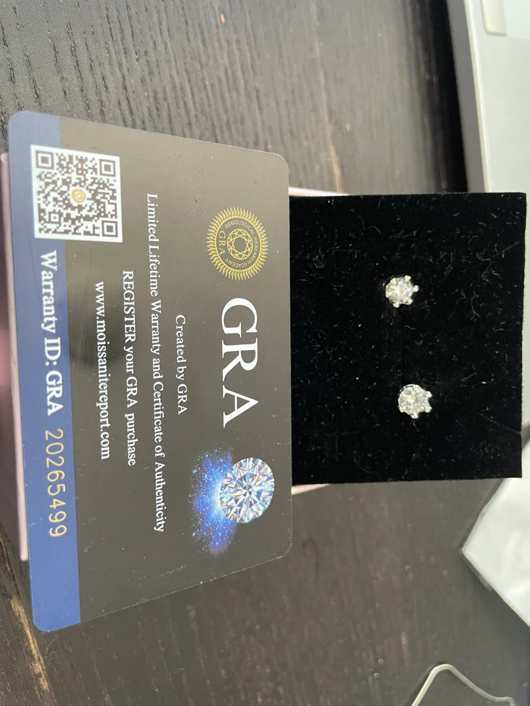 Moissanite  Silver Earrings