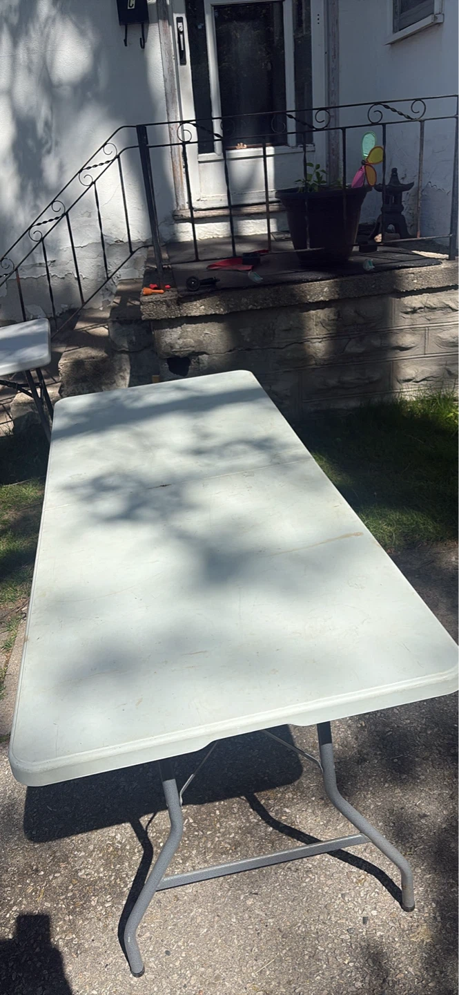 Long white Table Foldable
