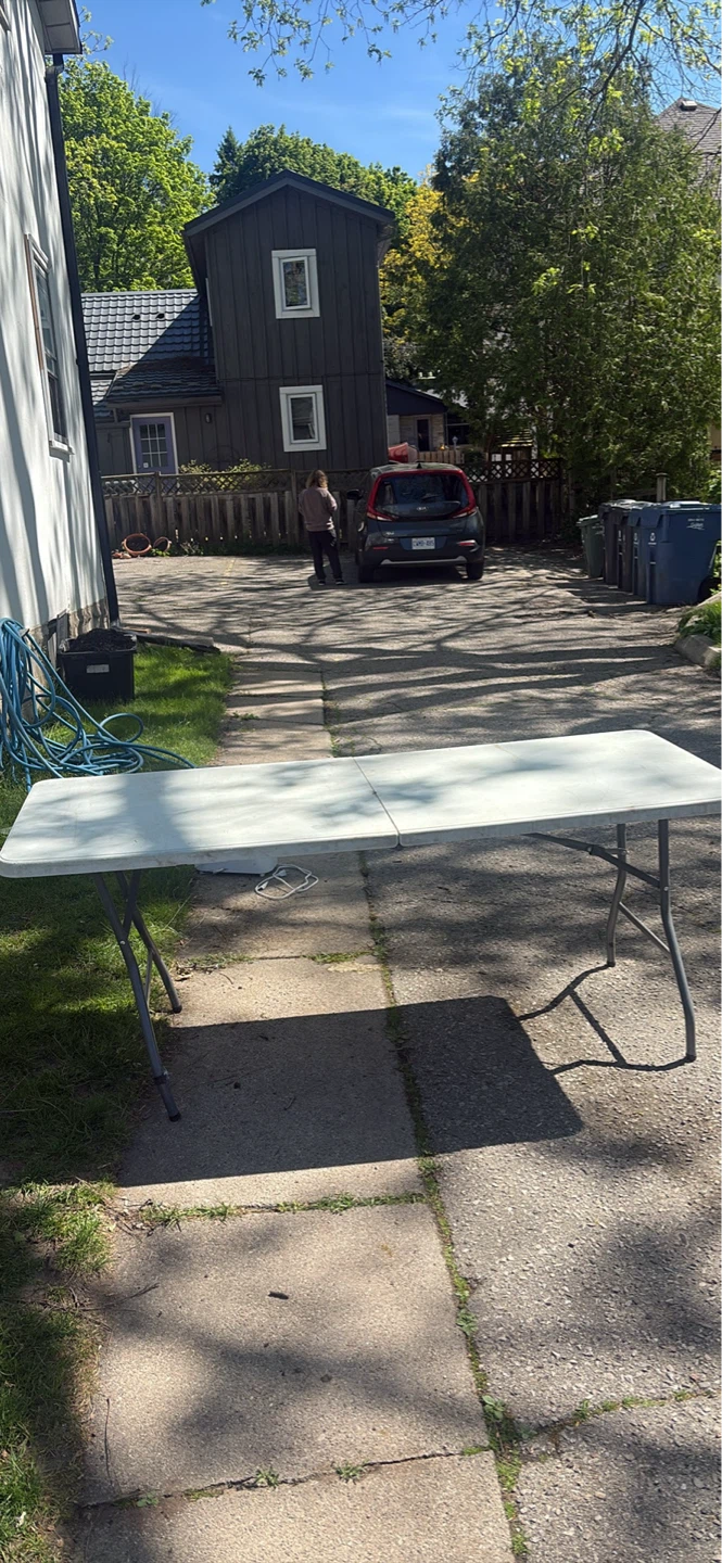 Long white Table Foldable - photo 2