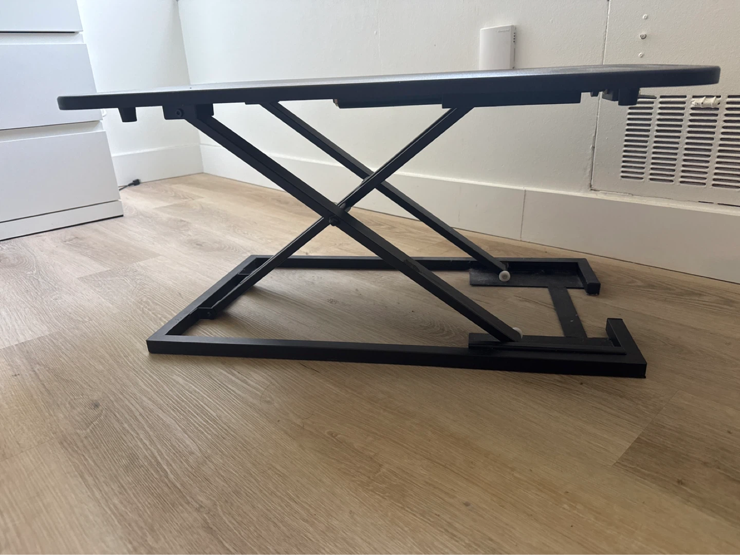 Black Adjustable Standing Desk Converter - photo 2
