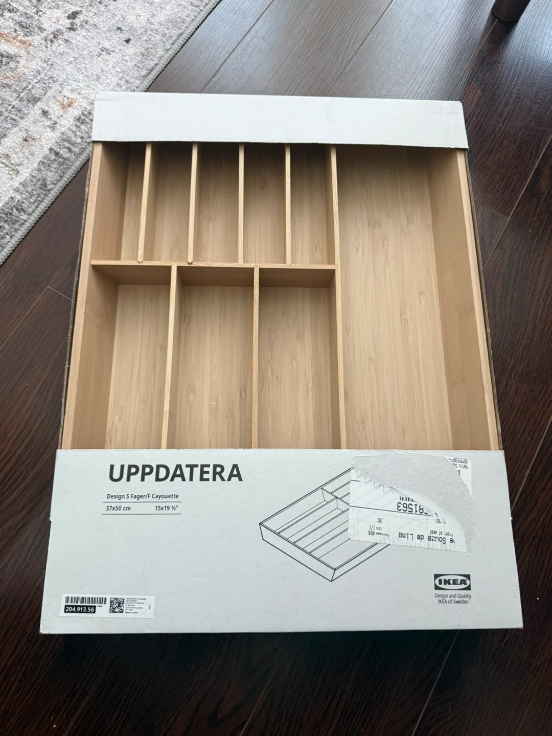 IKEA UPPDATERA Flatware Tray - Bamboo - photo 2