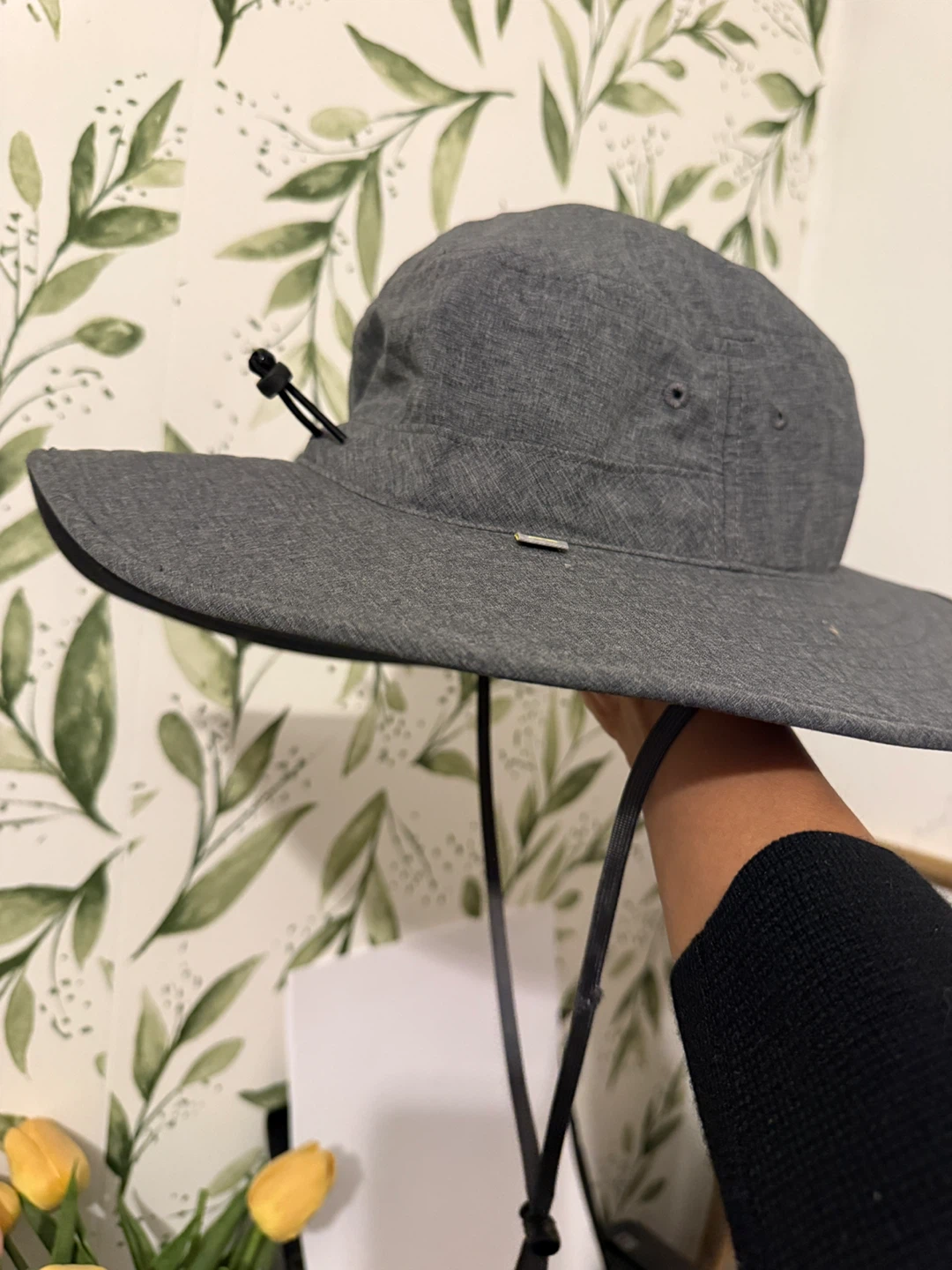 Solar Escape Grey Polyester Sun Hat