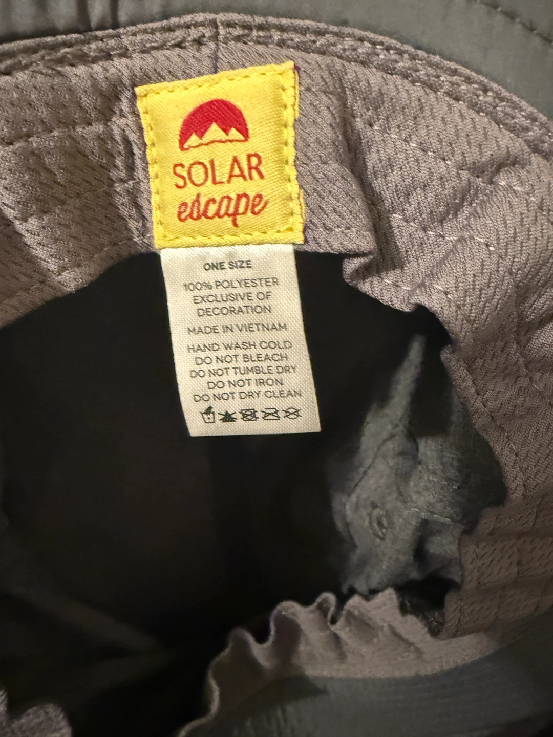 Solar Escape Grey Polyester Sun Hat - photo 4