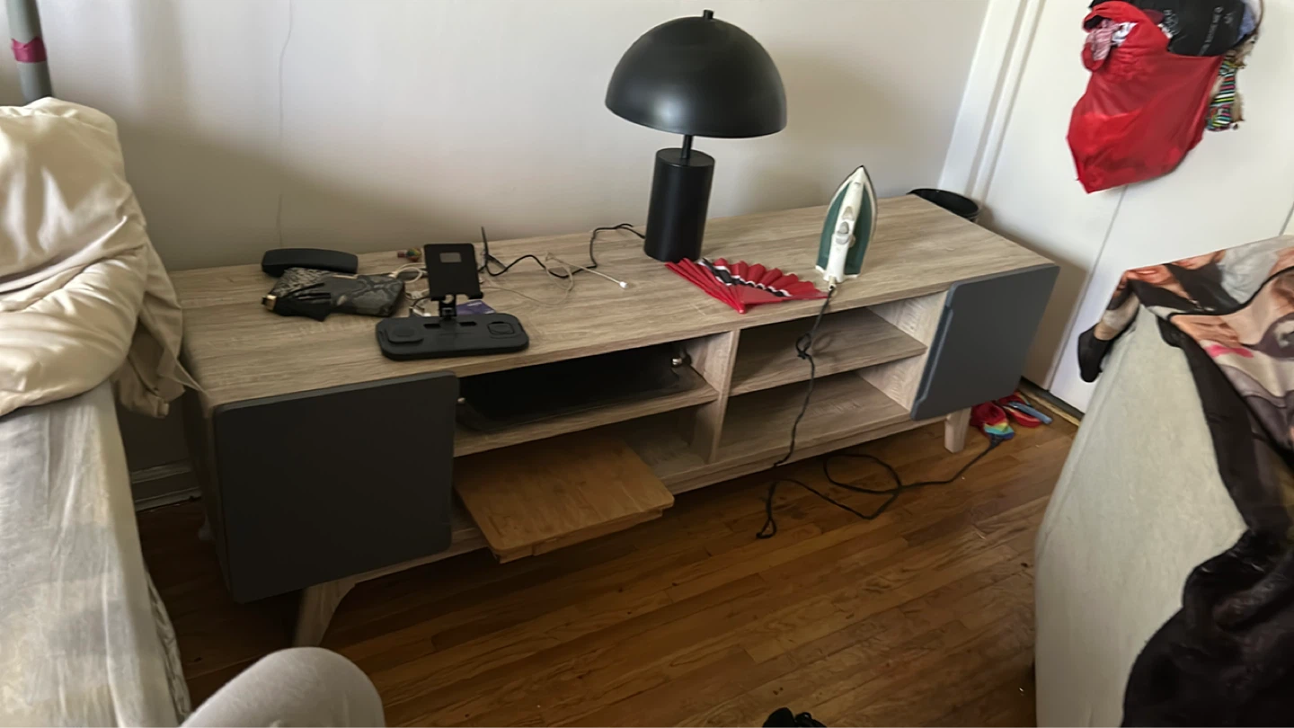Modern Wood Entertainment TV Stand - photo 3
