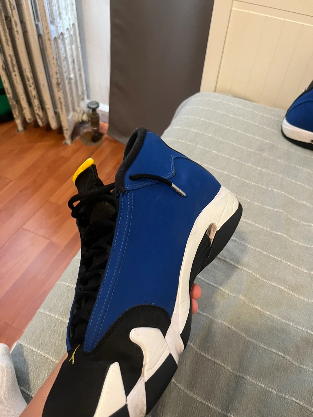 Jordan 14 Shoes Blue and Black - photo 2
