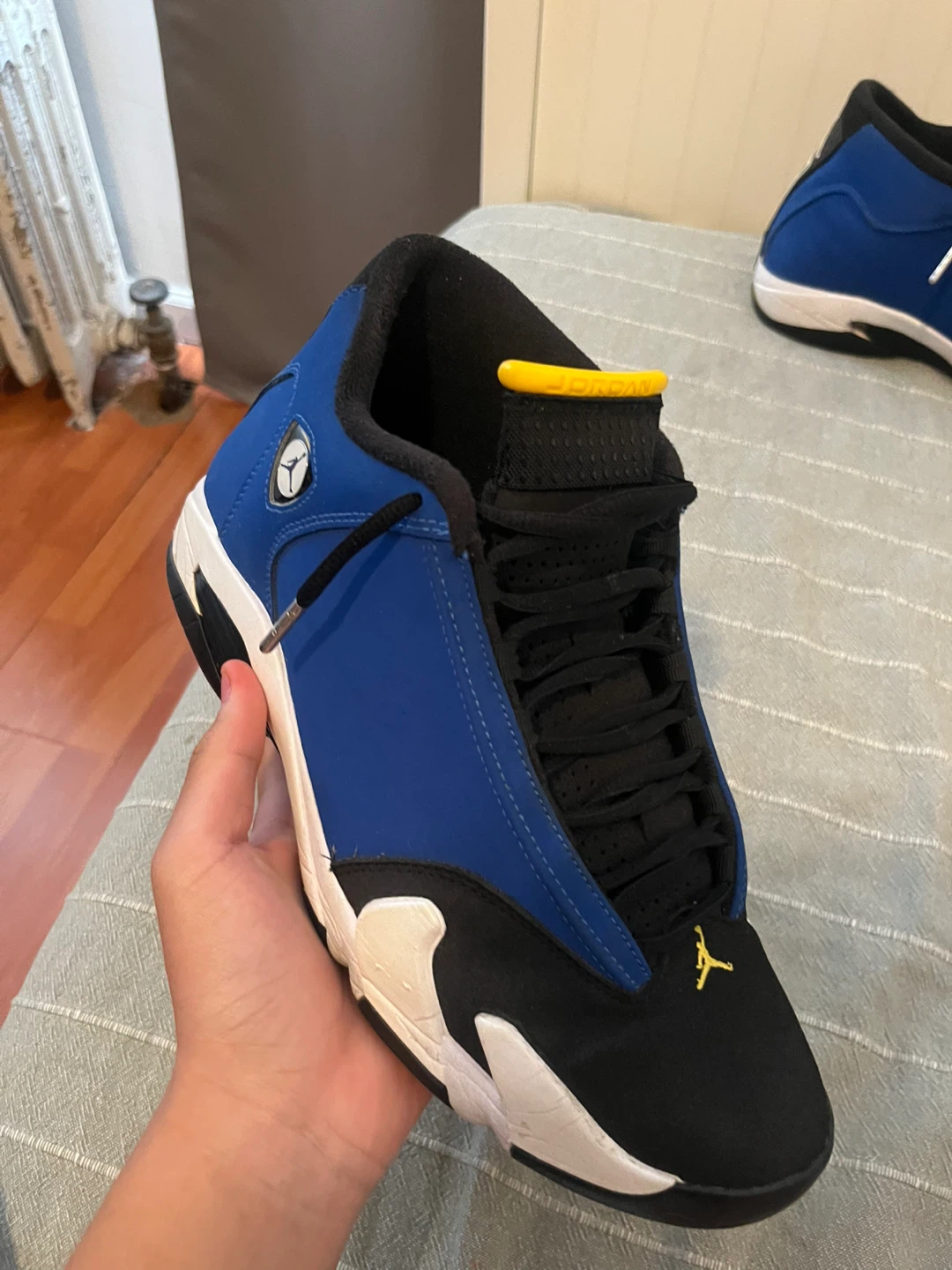 Jordan 14 Shoes Blue and Black