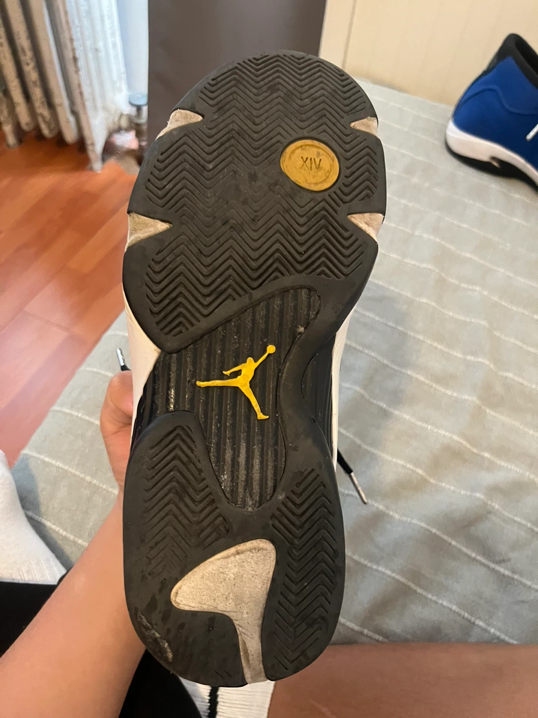 Jordan 14 Shoes Blue and Black - photo 5