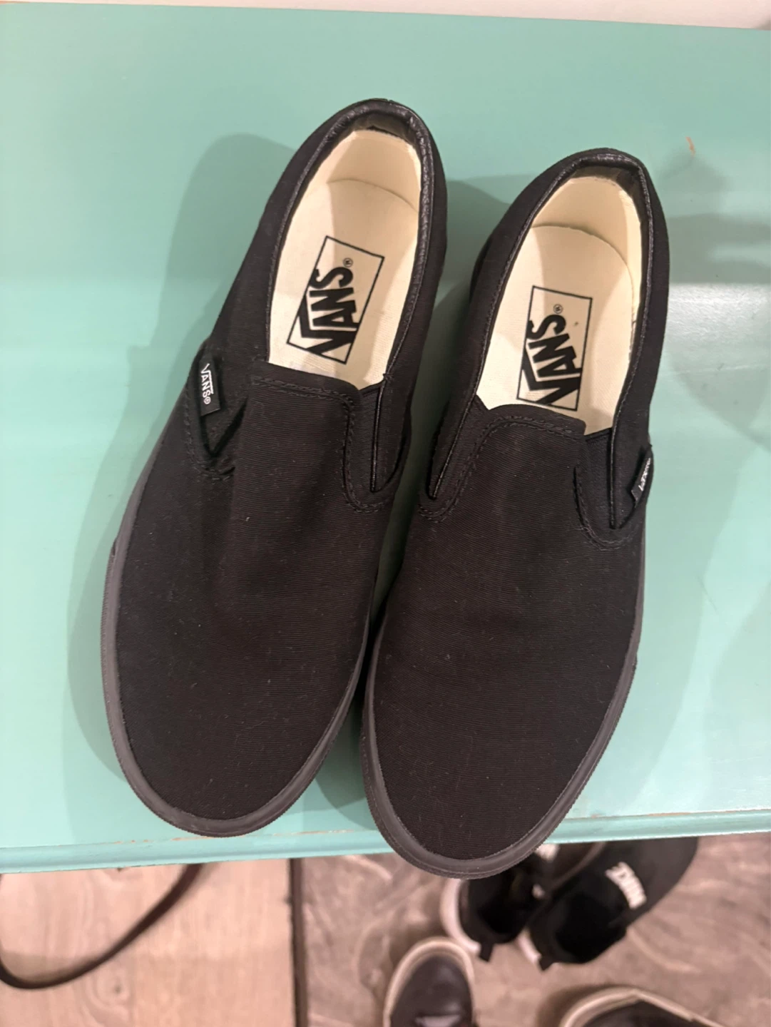 Vans Slip-On Black Canvas Shoes