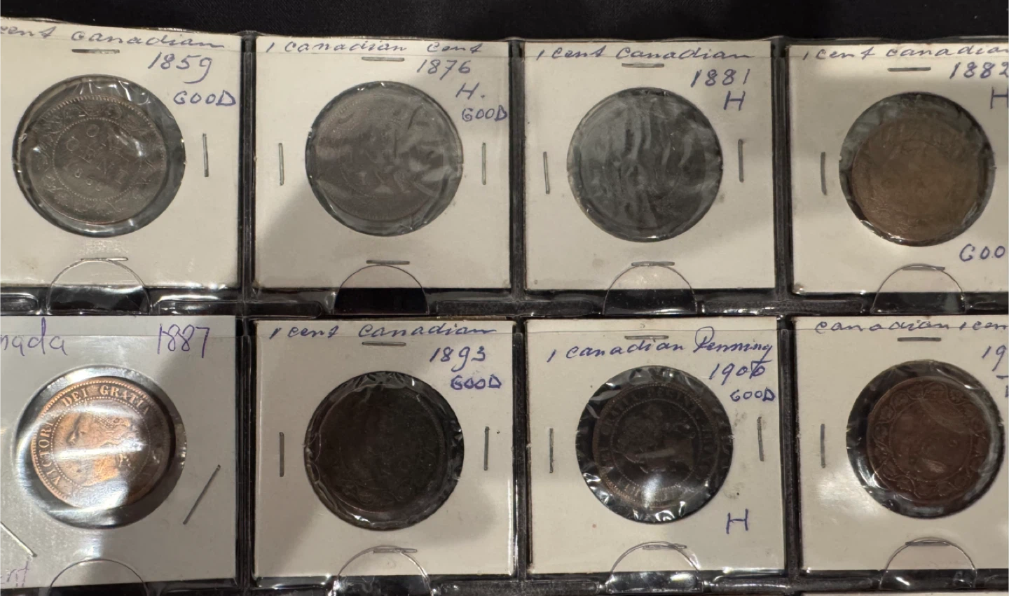 Canadian Large/Small Cent Collection - photo 3