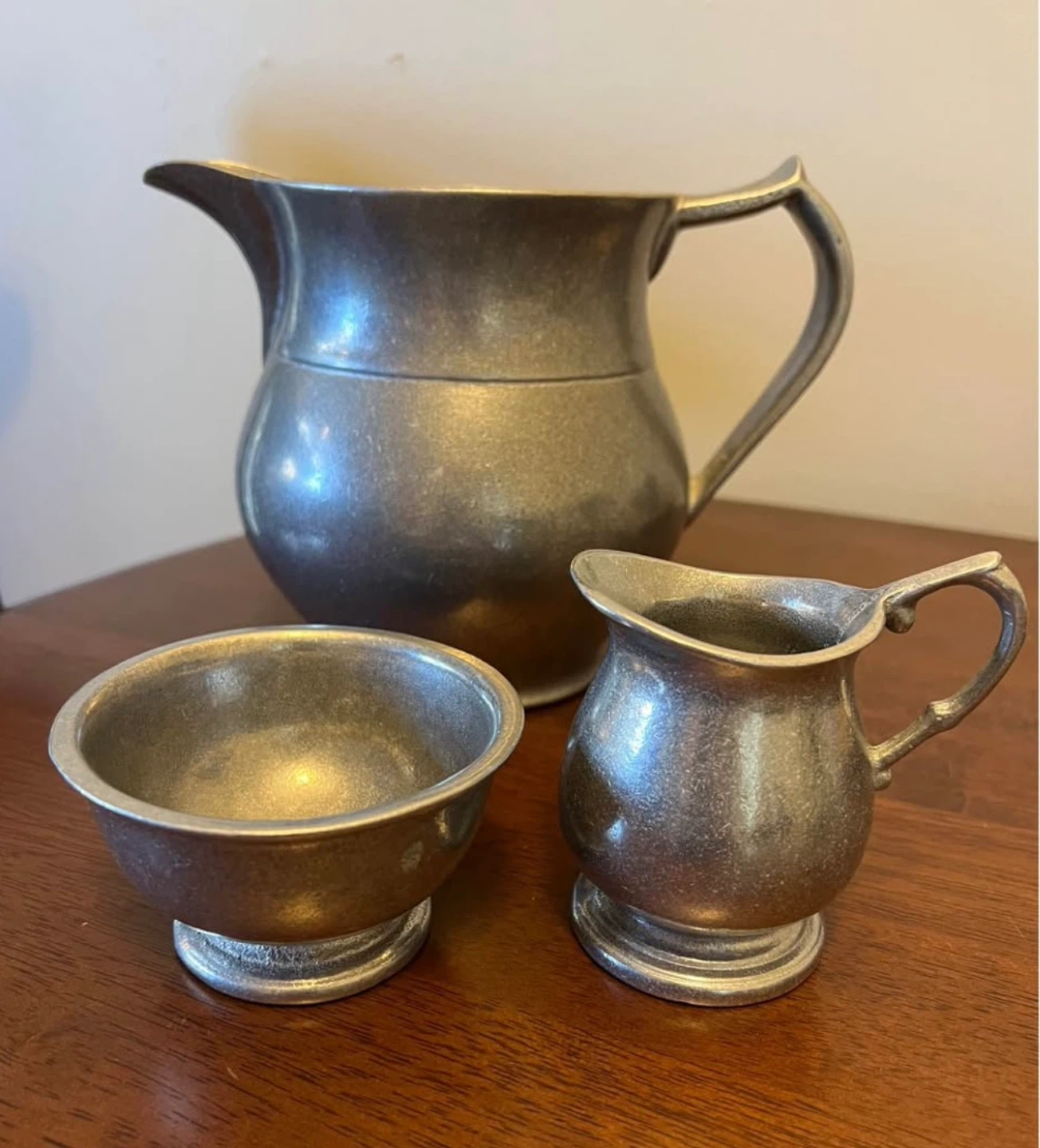 Vintage Wilton Pitcher with Creamer & Open Sugar