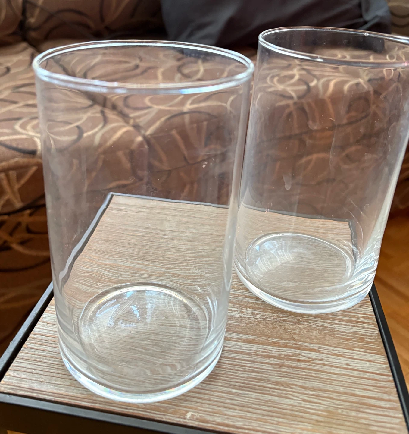 Set of 3 Clear Glass Cylinders - photo 2
