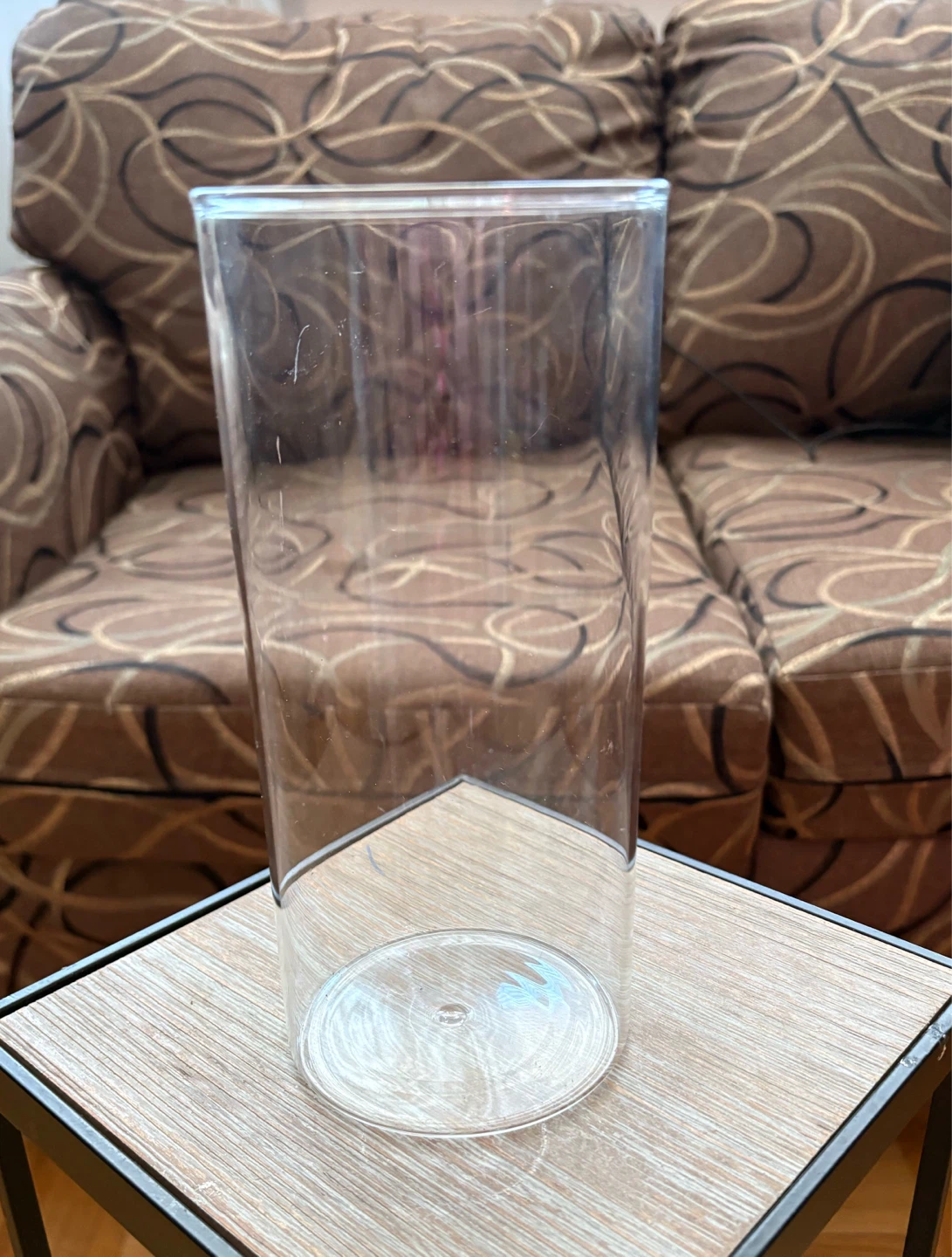 Set of 3 Clear Glass Cylinders - photo 3
