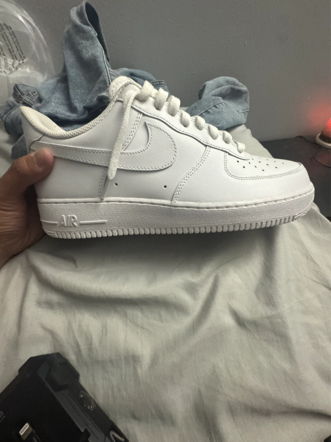 Nike Air Force 1 Low White Sneakers Men's Size 11.5 - photo 5