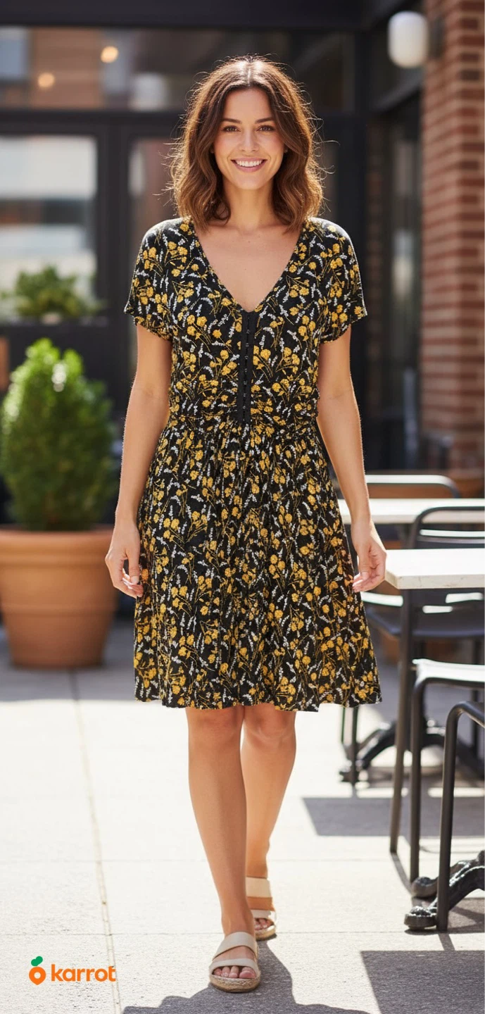 Maeve Floral Summer Breeze Dress Sz S - photo 3