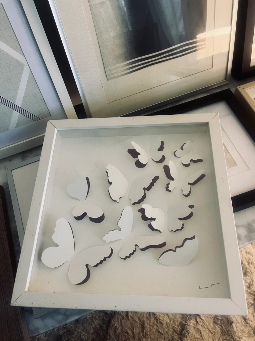 Vintage IKEA Shadow Box Butterfly